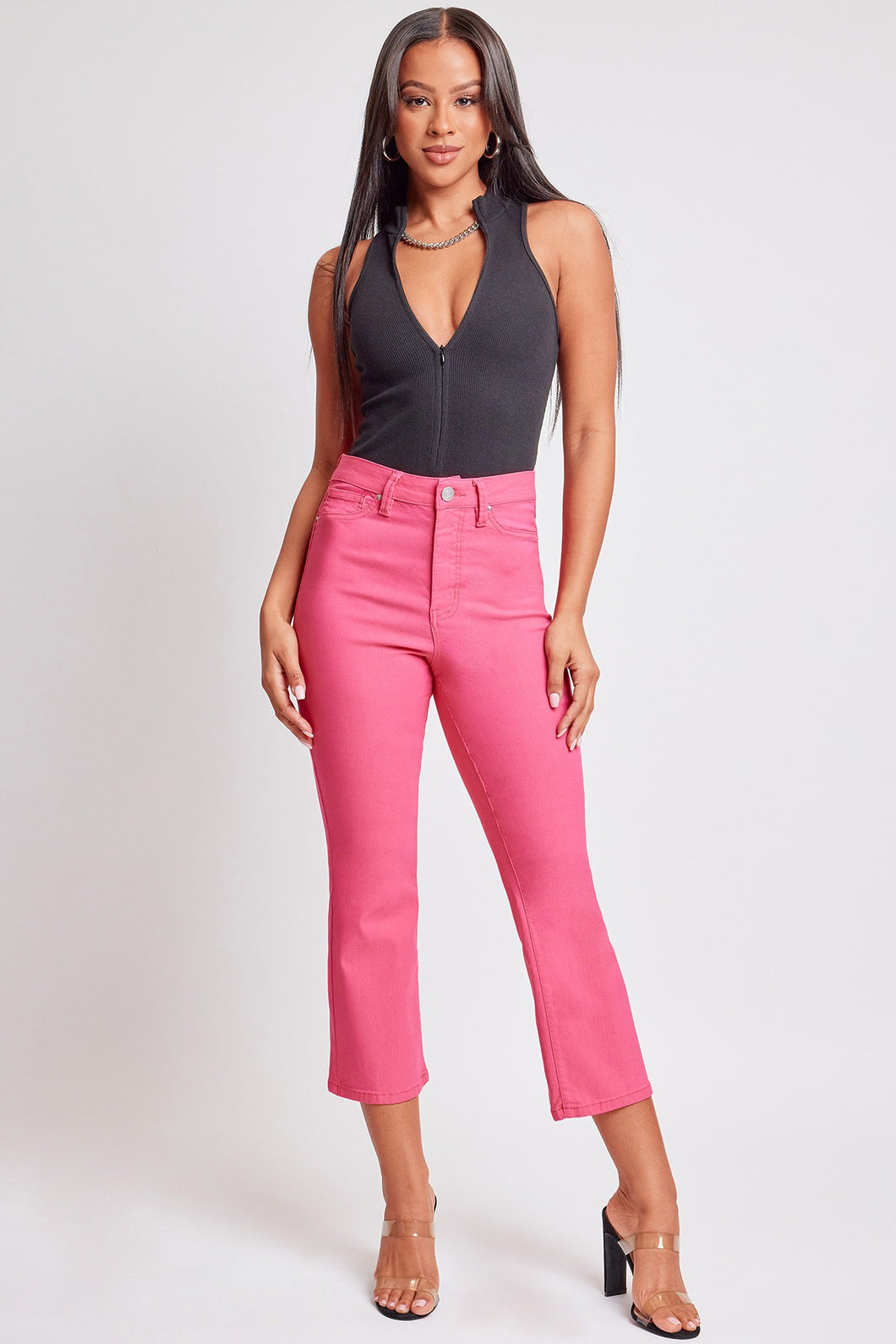 YMI Hyperstretch Cropped Flare Ladies Pants
