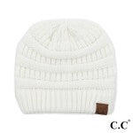 Load image into Gallery viewer, CC Solid Ribbed Beanie

