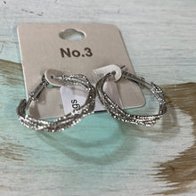 Load image into Gallery viewer, Silver Hoop  Earrings
