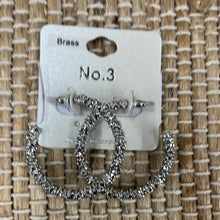 Load image into Gallery viewer, Silver Hoop  Earrings

