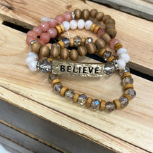 Load image into Gallery viewer, Faith &amp; Believe Bracelet Set
