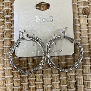 Silver Hoop  Earrings