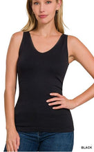 Load image into Gallery viewer, V-Neck And U-Neck Seamless Stretch Tank
