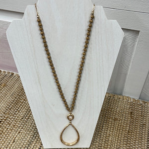 Gold With Beads Necklace