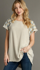 Plaid Me Into Fall Fun Ladies Top