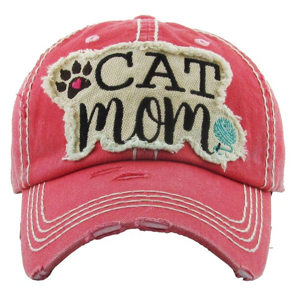 MF Cat Mom Baseball Cap