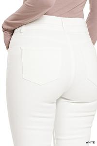 White Denim Bootcut Jeans